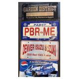 (4) Vintage License Plates