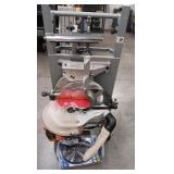 12' Ridgid Miter Saw & Cart & Accessories