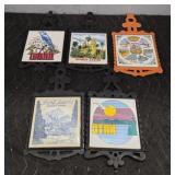 (5) Decorative Trivets #3