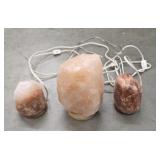 (3) Himalayan Salt Lamps