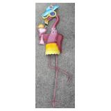 Vintage Metal Flamingo Yard Art