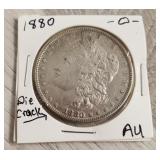 1880-O AU Morgan Dollar