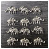 (12) Elephant Pendants