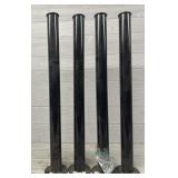 (4) Metal IKEA Table Legs with Hardware