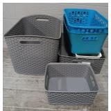 (6) Plastic Bins