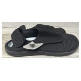 Pair of Slip On Black Mesh Shoes