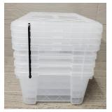 (4) 13-Quart Snap Tight Totes w/ Lids #2