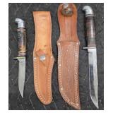 (2) Knives w/Sheaths