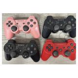 (4) PlayStation Controllers
