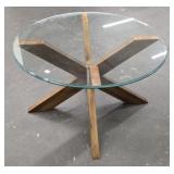 Round Glass Top Table