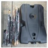 Spaulding Basketball Hoop Poles & Base