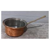 Vintage Copper Brass Handle Sauce Pan
