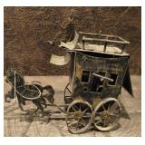 Vintage Copper Music Box Stagecoach