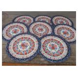 (8) Pier 1 Melamine Plates Plastic