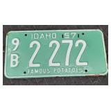 1957 Idaho License Plate