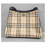 Blueberry Tan Plaid Purse