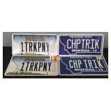 (2) Sets of Montana License Plates