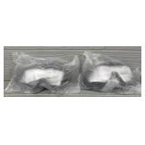 (2) Fit-Over-Glasses Safety Goggles SEALED