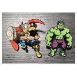 Marvel Thor & Incredible Hulk Pins