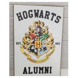 Hogwarts Alumni Wood Sign