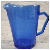 Cobalt Blue Shirly Temple Pitcher