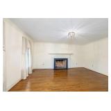 Living room with fireplace