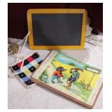 childs chalk board - repaired