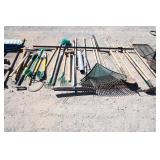 sample of assorted lawn garden tools