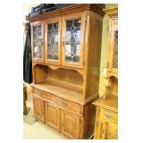 oak china hutch