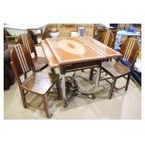 Deco porc top dinette set, pull out leaves >>
