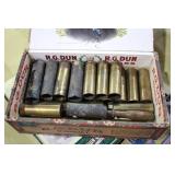 old brass shotgun shells