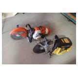 concrete saws, close ups >