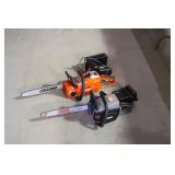 battery op chainsaws, close ups  >