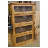 modern oak lawyers bookcase