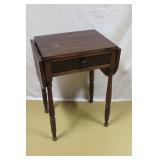 antique dropleaf work table