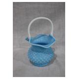 Fenton blue milk glass