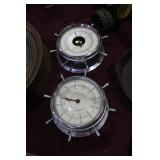 Airguide clock and barometer