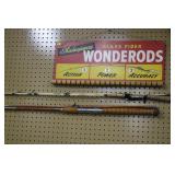 Skakespeare Wonder Rod and store display rack