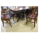 5 leaves and 6 chairs >