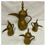 Set of Arabic coffee pots;