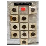 3. (11) Indian Head Pennies;