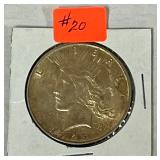 20. 1922 U.S. Peace Silver Dollar>