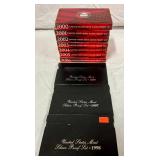 21. 1996-1998 & 2000-2006 U.S. Mint Silver Proof Sets;