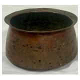 Antique hammered copper pot>