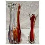 Mid-Century swung vases;