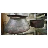 Primitive Hammered Pots;