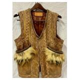 Custom Bear Claw Leather Vest>>