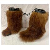 Vintage Fur Boots;