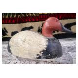 Canvasback Carved Duck Decoy;