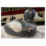 Bluebill Carved Duck Decoy;